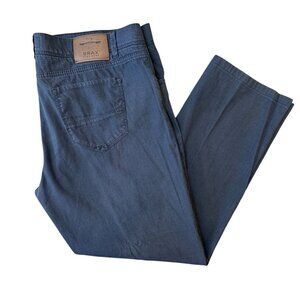 Brax Feel Good Cadiz Straight Leg Pant Mens 34x29 Lightweight Stretch